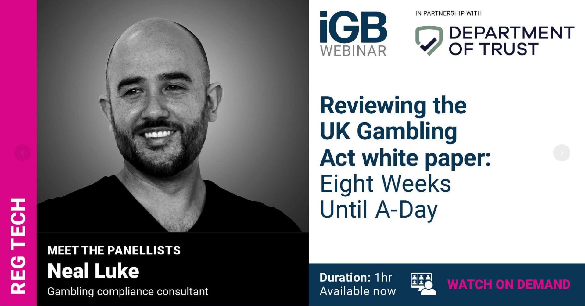 Gambling Act White paper webinar with IGB and DOT