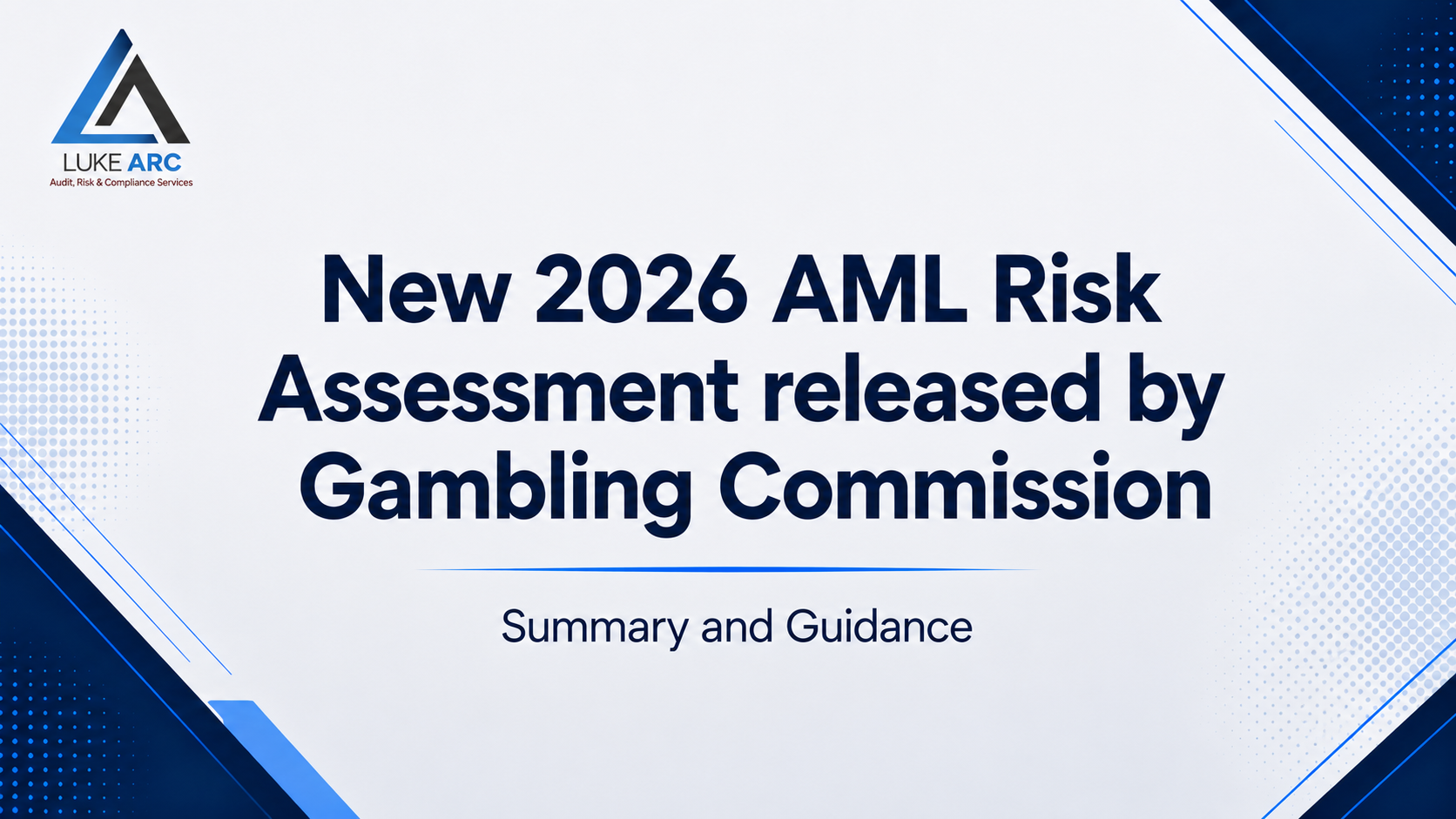 Gambling Commission AML Risk Assessment 2026